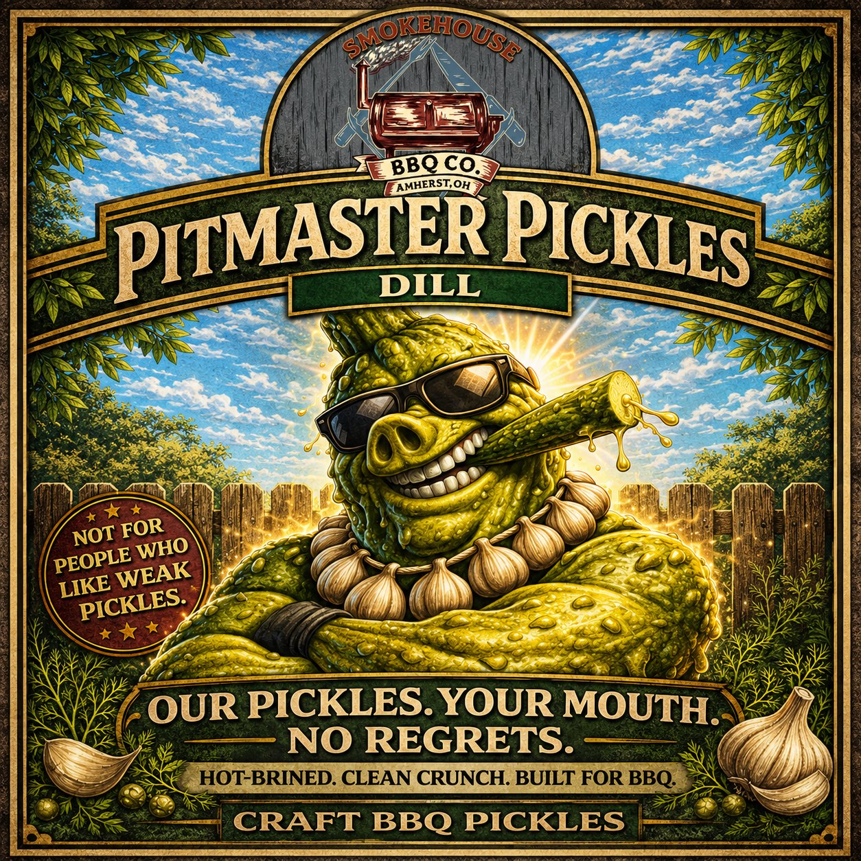 Pitmaster Dill label