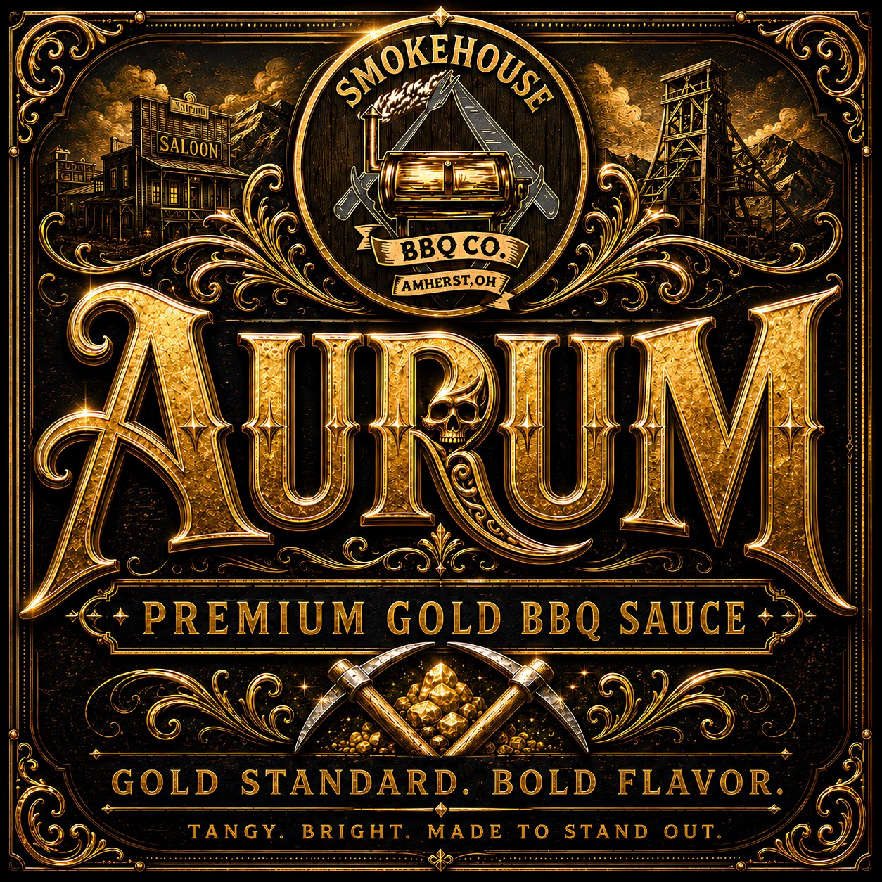 Aurum sauce label